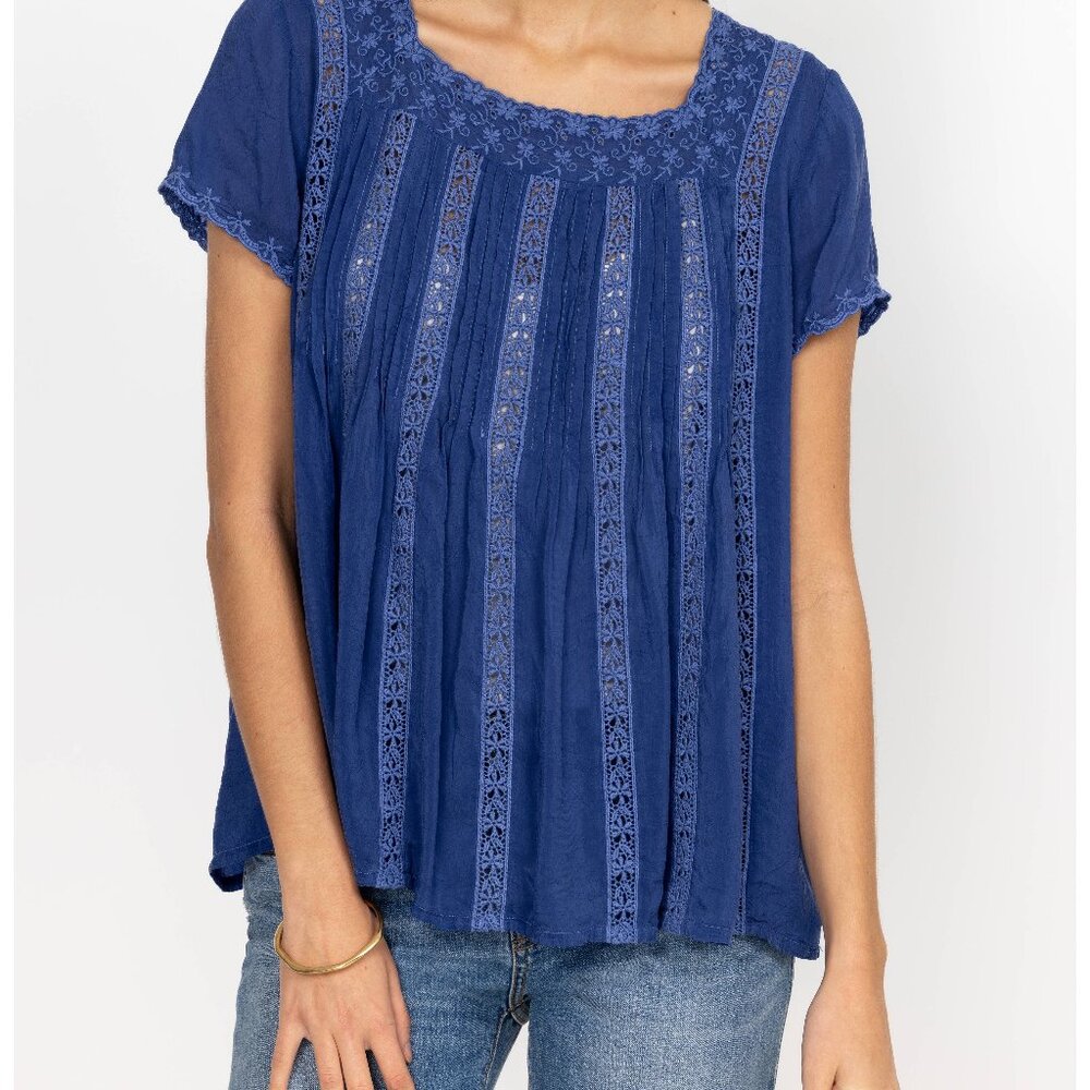 Johnny Was Brigita Blouse Size S Like New